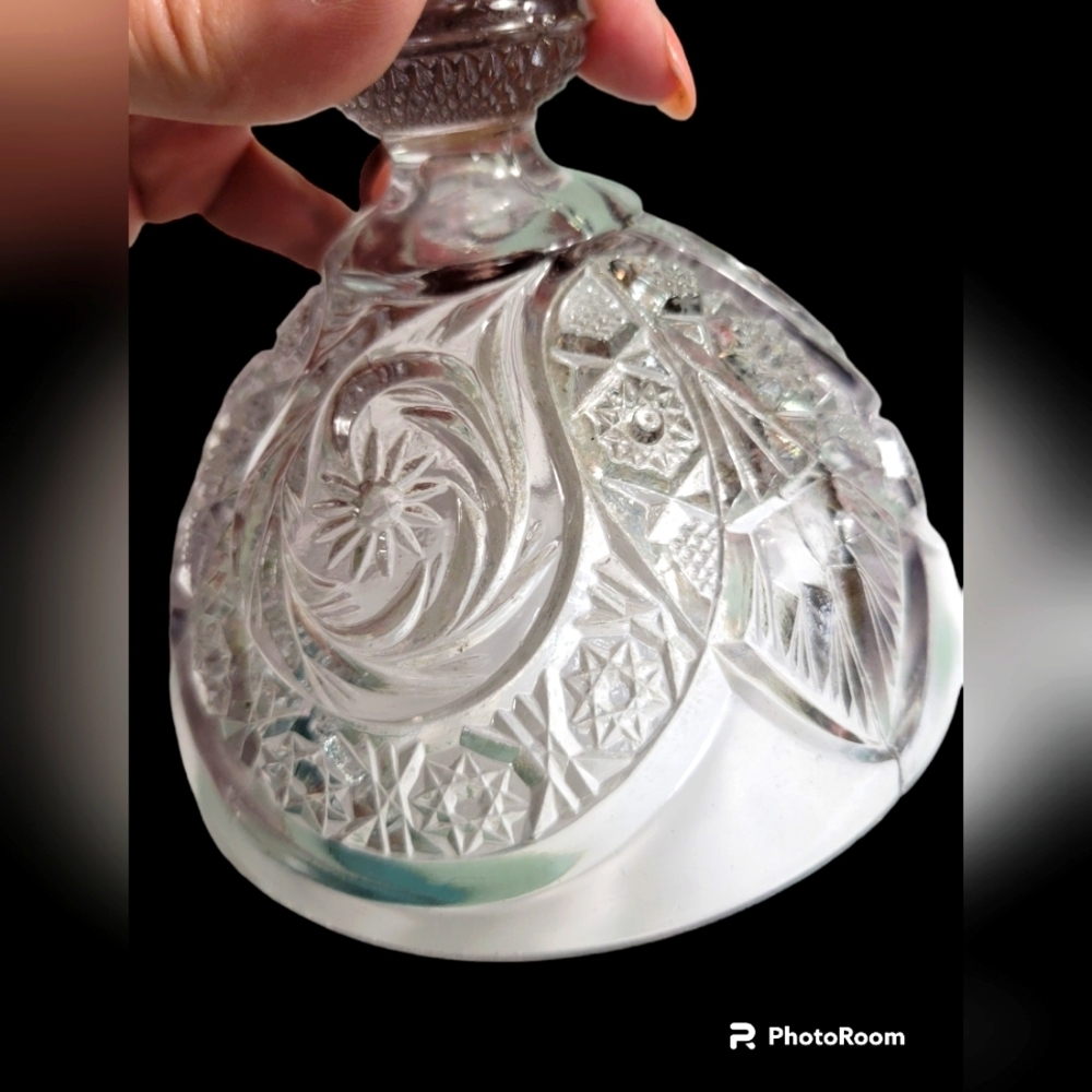 VintageCut Glass Dome Lid
